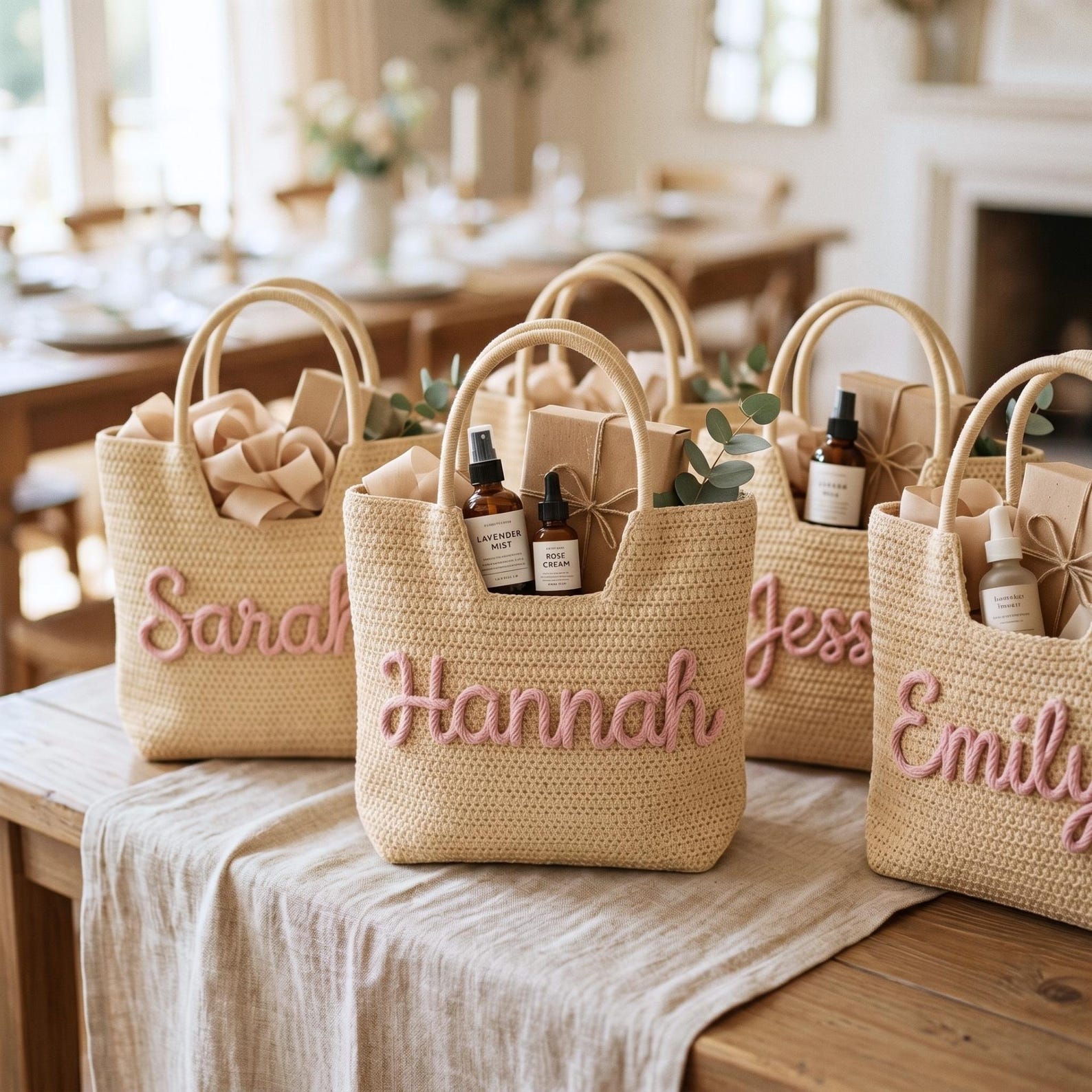 Tote Bag Beach - パーソナライズされたカスタムトートバッグ、ブライズメイドギフト、独身最後のパーティーの記念品、ビーチトートバッグ、卒業祝い、彼女へのユニークなギフト