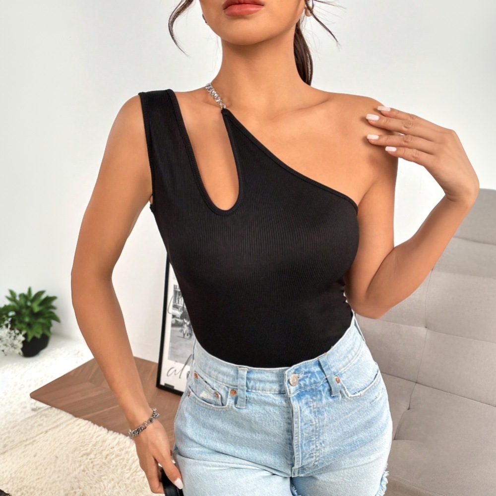 女性用セクシーなホローアウトオフショルダースリムフィットトッ - Blouse Off Shoulder のレビューと価格