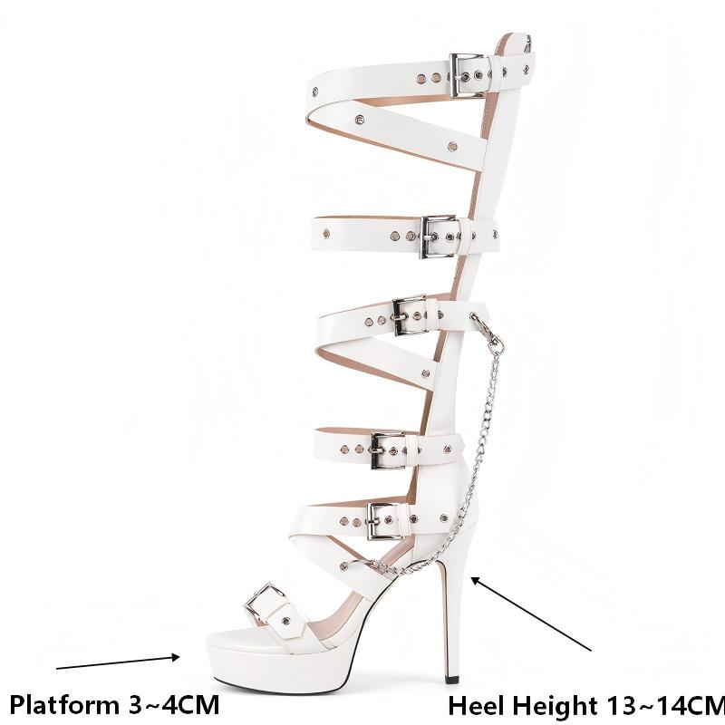 Onlymaker プラットフォーム ニーハイ アイレット  - Sandal Strappy Heeled のレビューと価格
